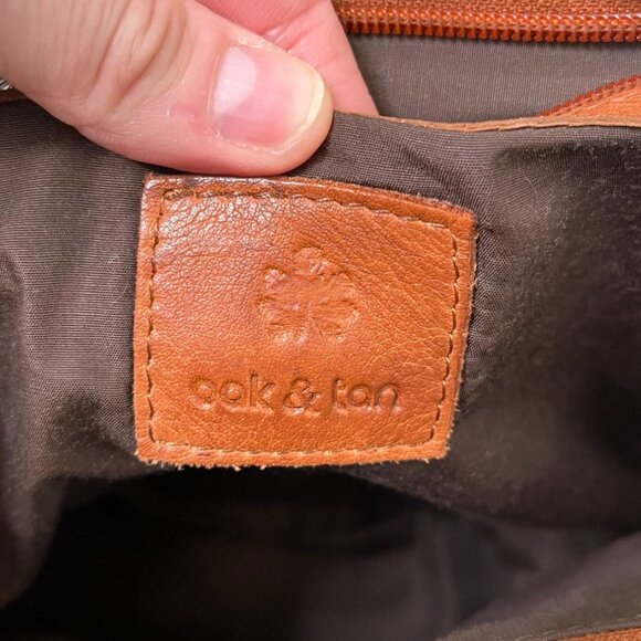 Oak & Tan Handmade Leather Backpack Rustic Chestnut Brown - Picture 12 of 14